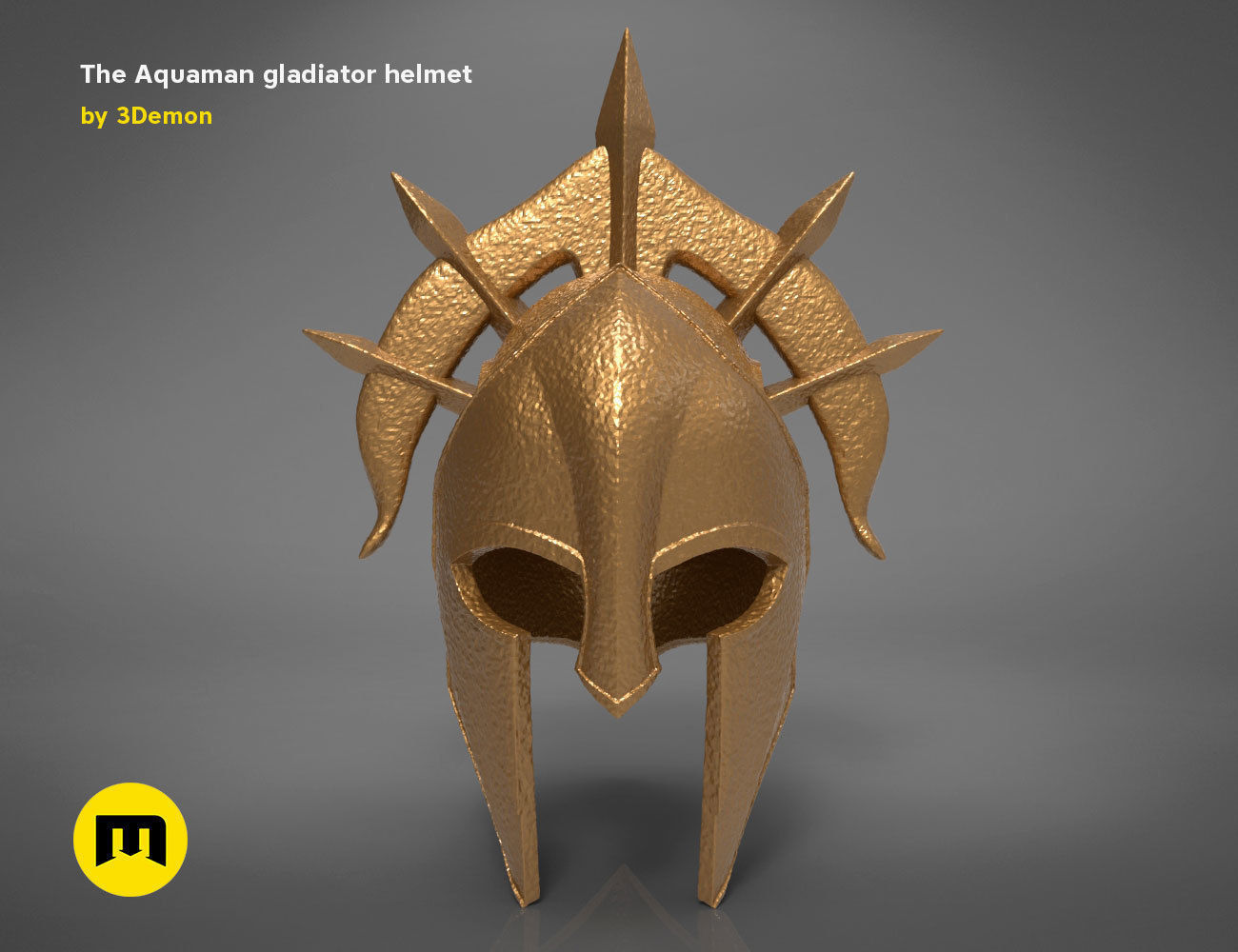 Aquamans gladiator helmet 3D print model_1