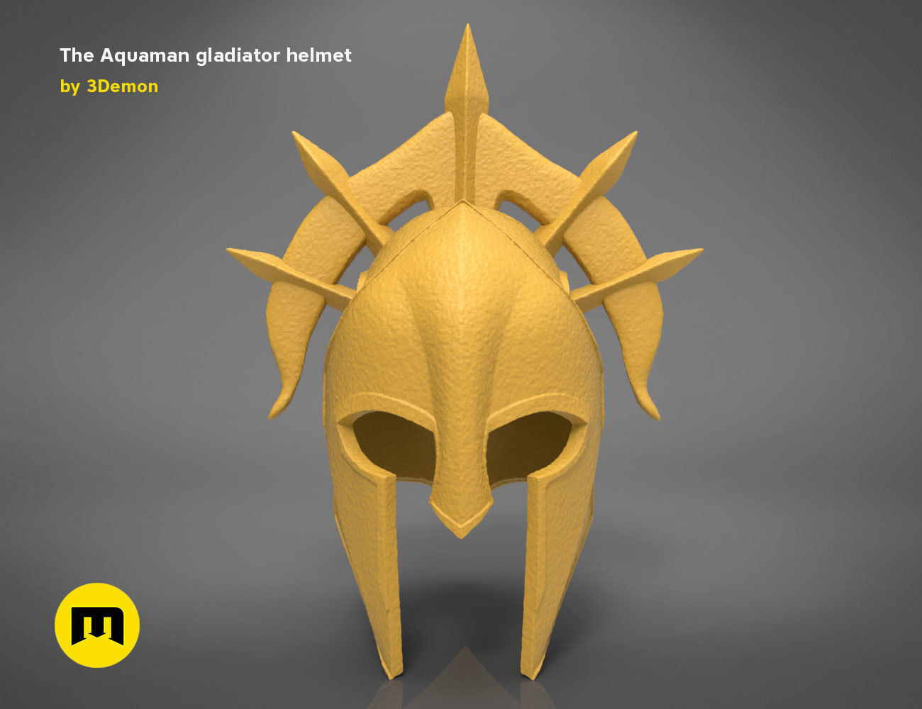 Aquamans gladiator helmet 3D print model_9