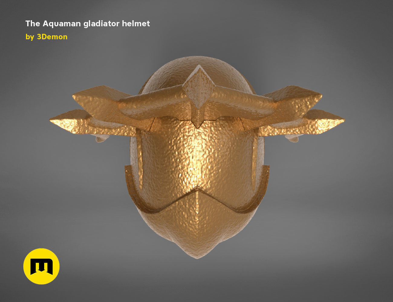 Aquamans gladiator helmet 3D print model_4