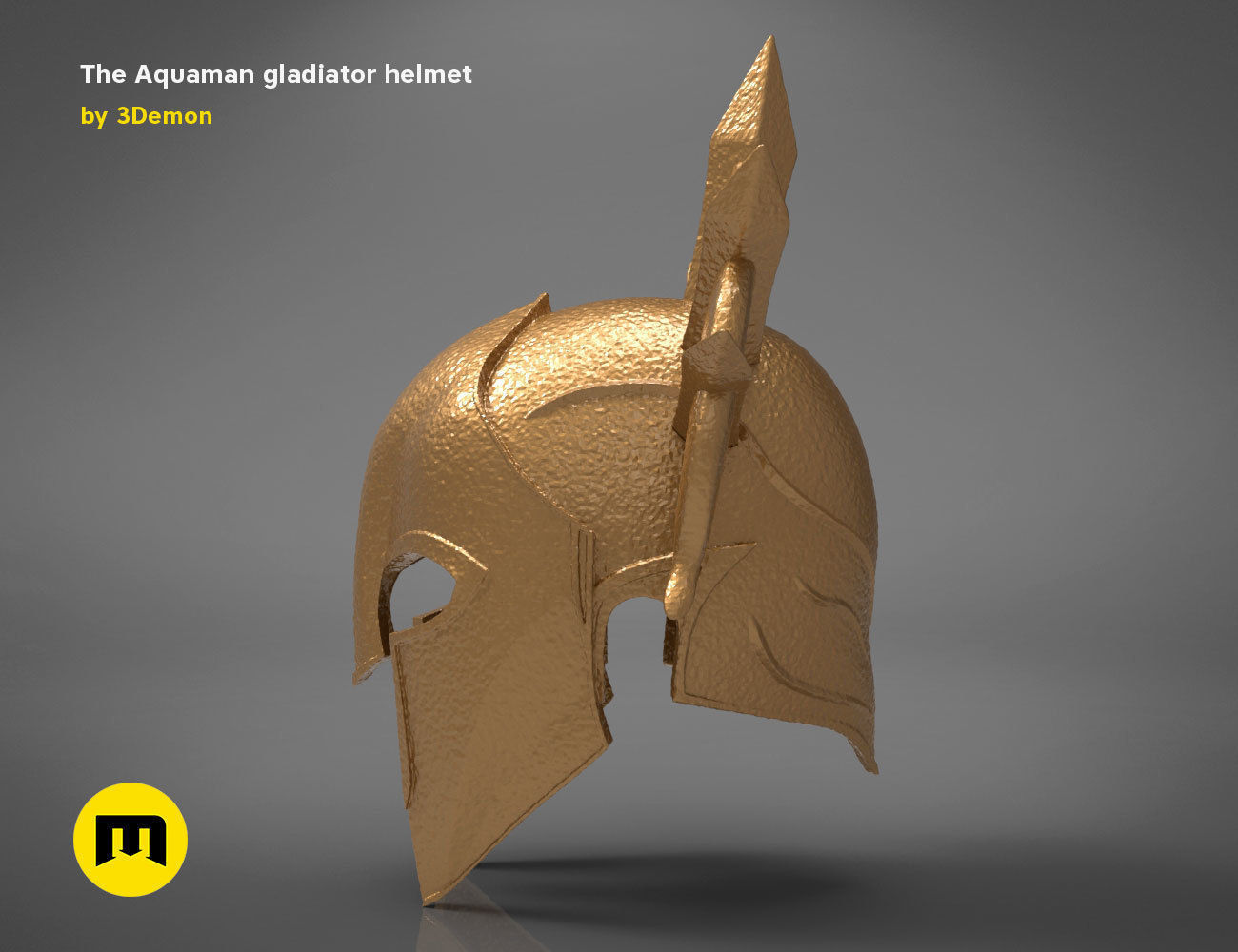 Aquamans gladiator helmet 3D print model_2