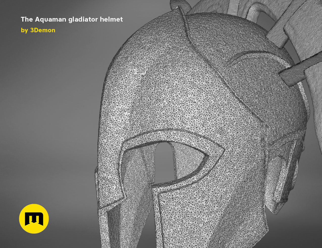 Aquamans gladiator helmet 3D print model_13