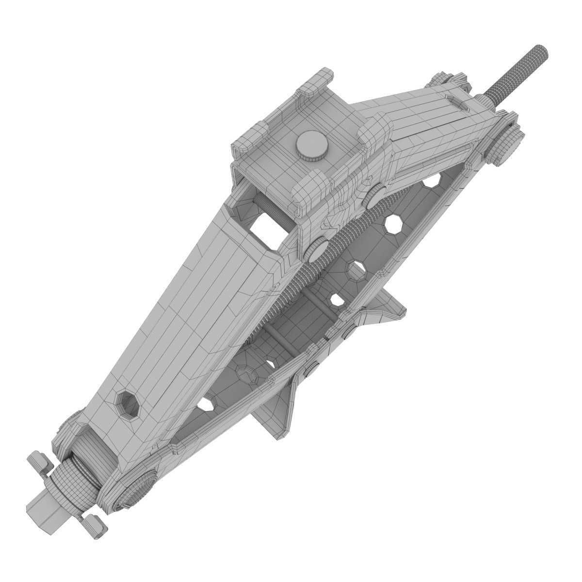 Scissor Jack  Car  with Hand Crank Portable RV Stabilizers  3D model_9