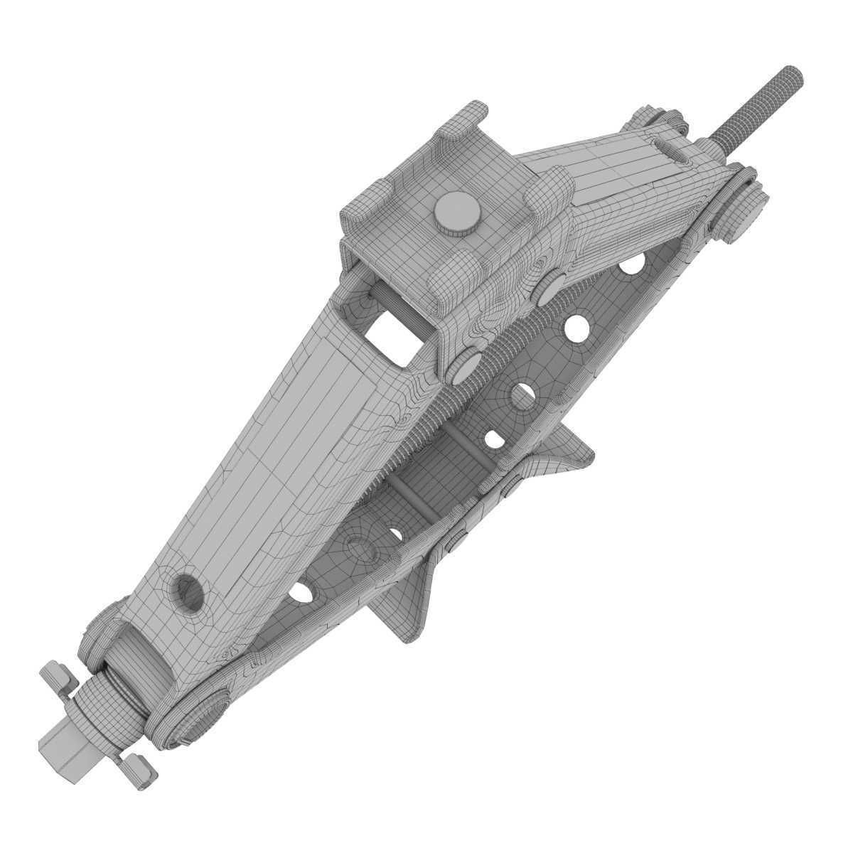 Scissor Jack  Car  with Hand Crank Portable RV Stabilizers  3D model_8
