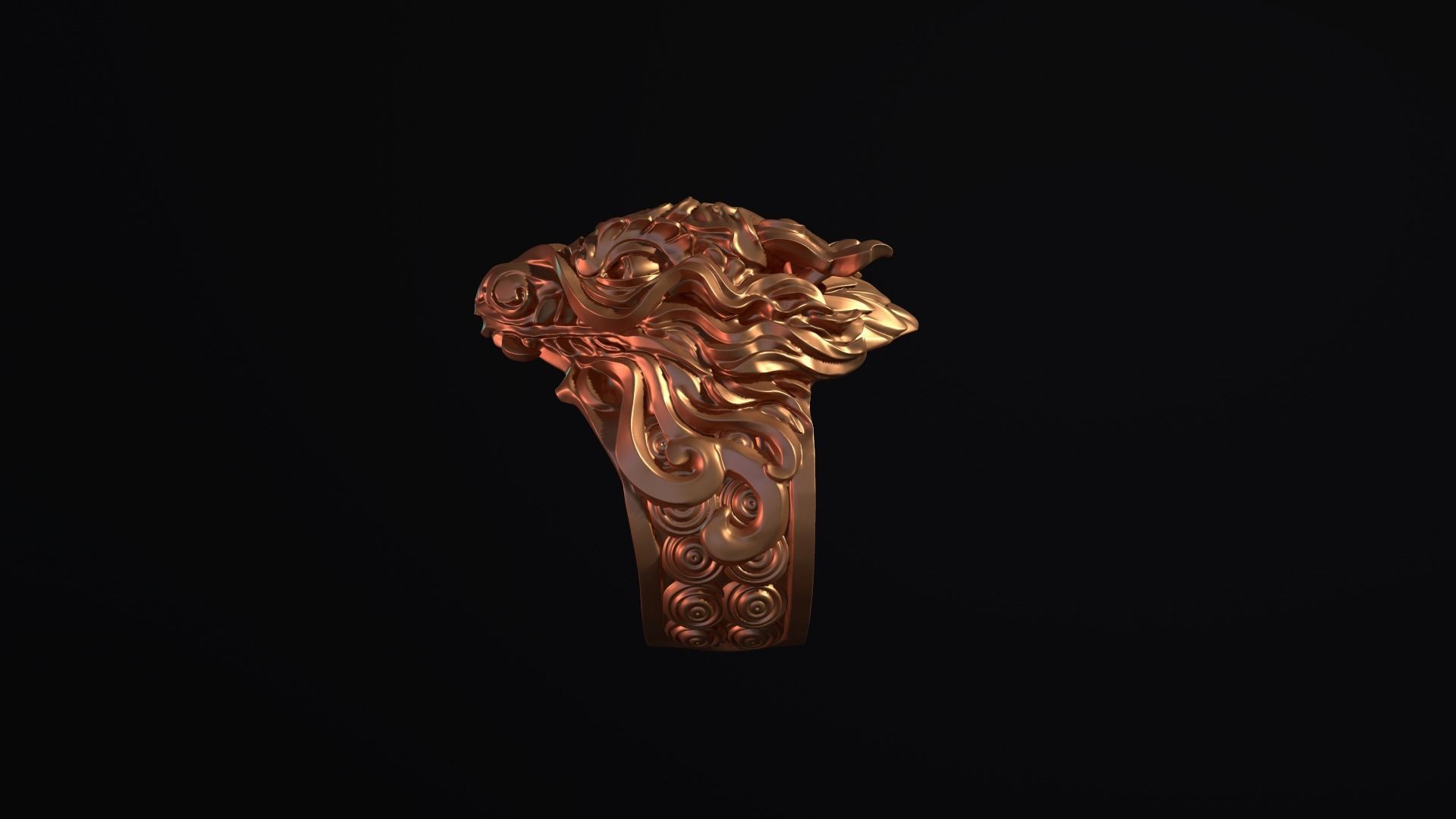 Ring Dragon 3D print model_1