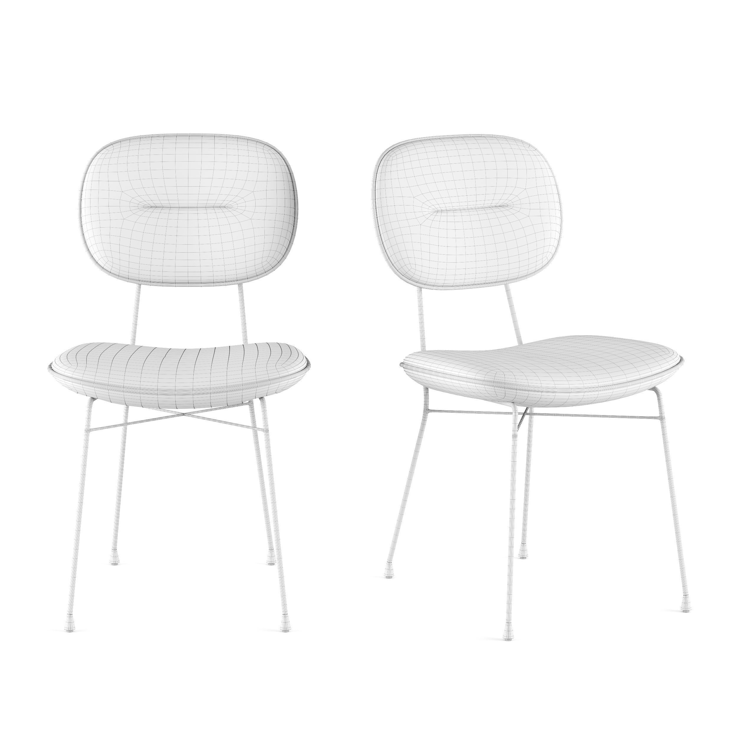 Abner Dining Chair Set 3D model_4