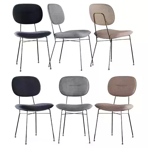 Abner Dining Chair Set 3D model