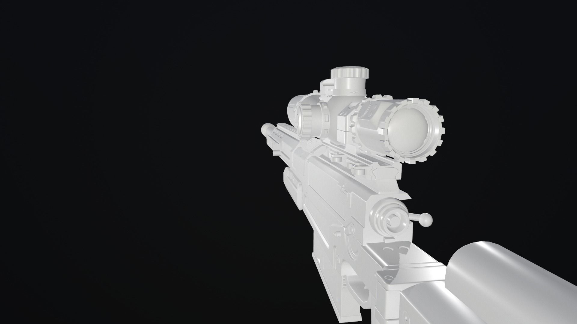 Sniper AX-50 High Poly 3D model_3