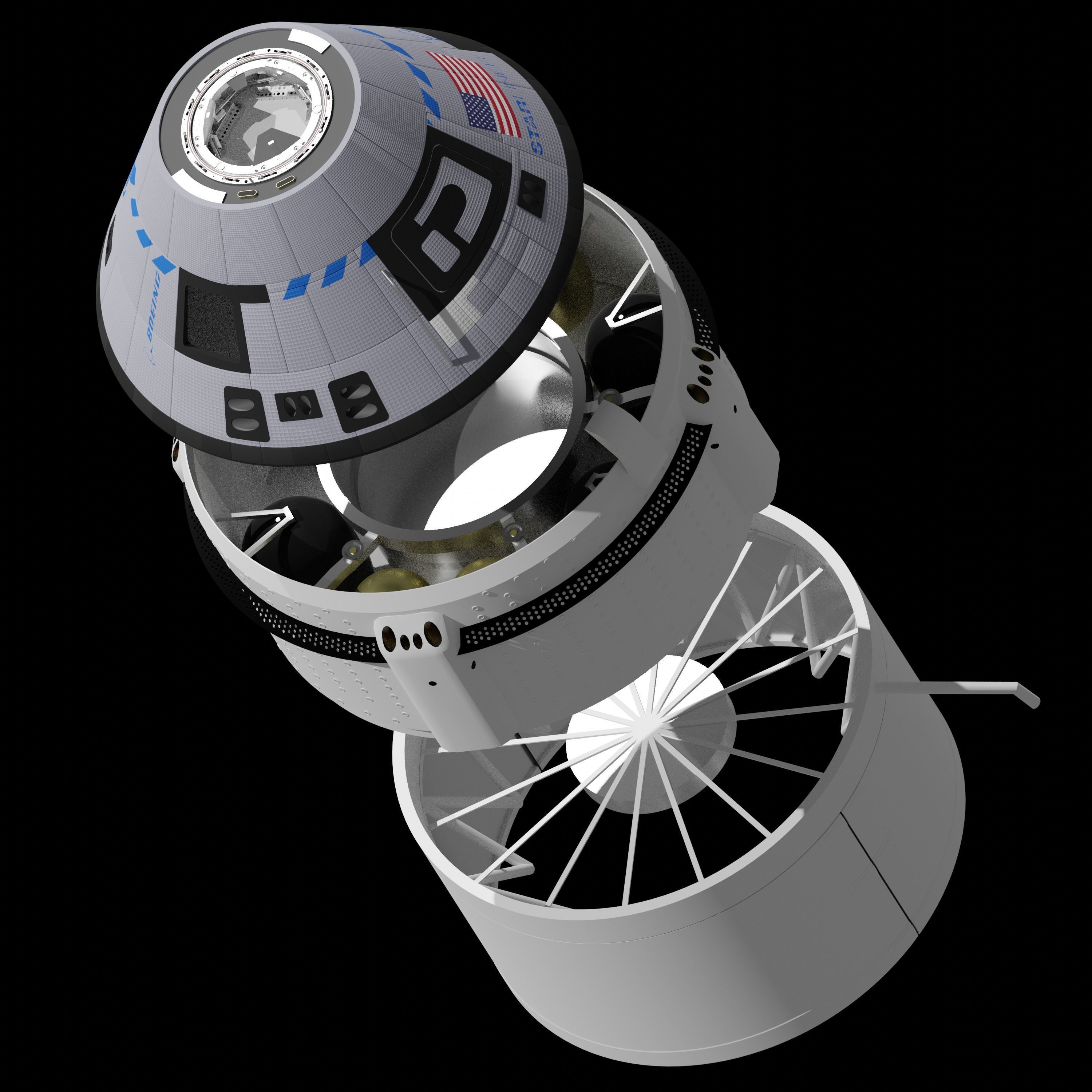 Boeing CST-100 Starliner 3D model_5
