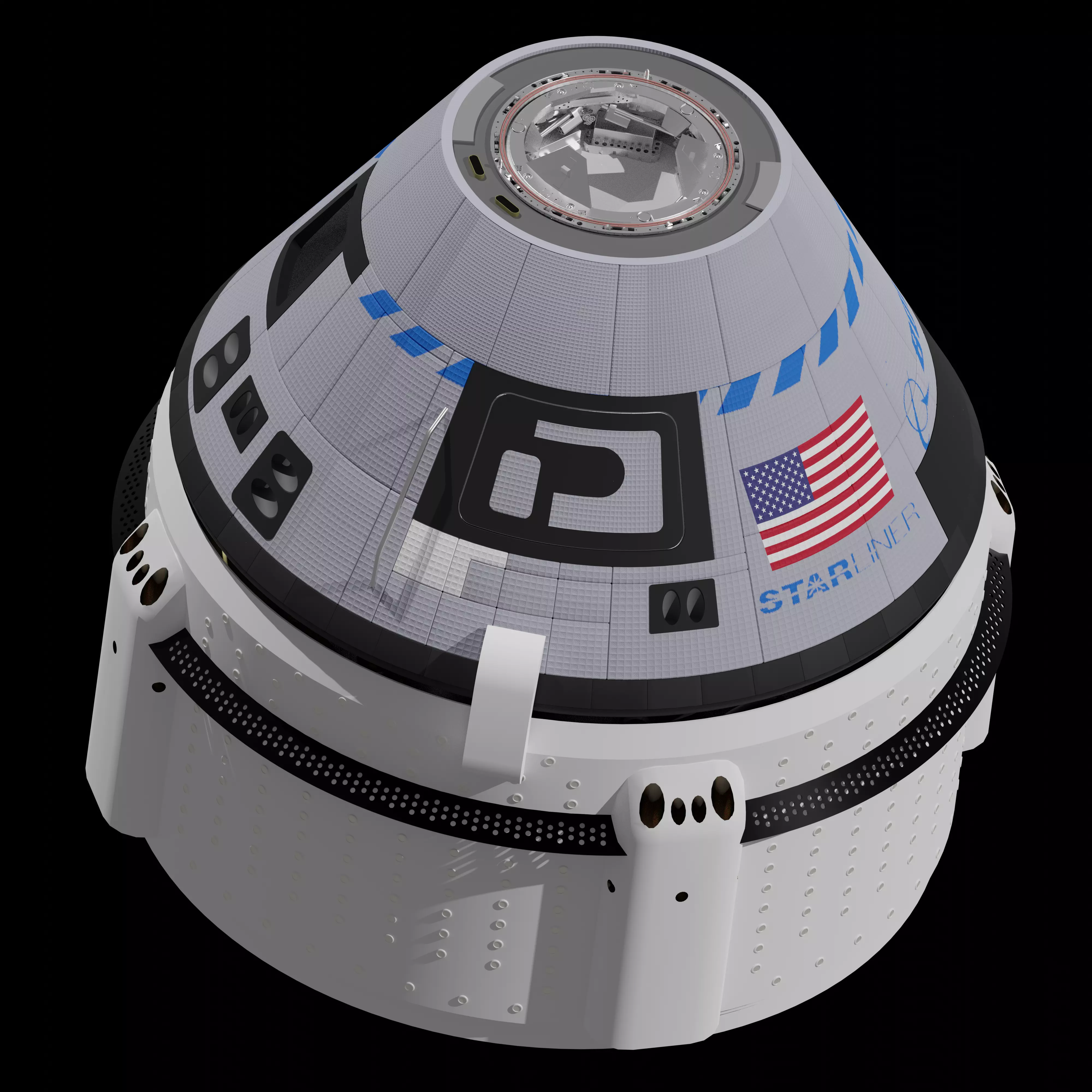 Boeing CST-100 Starliner 3D model_0