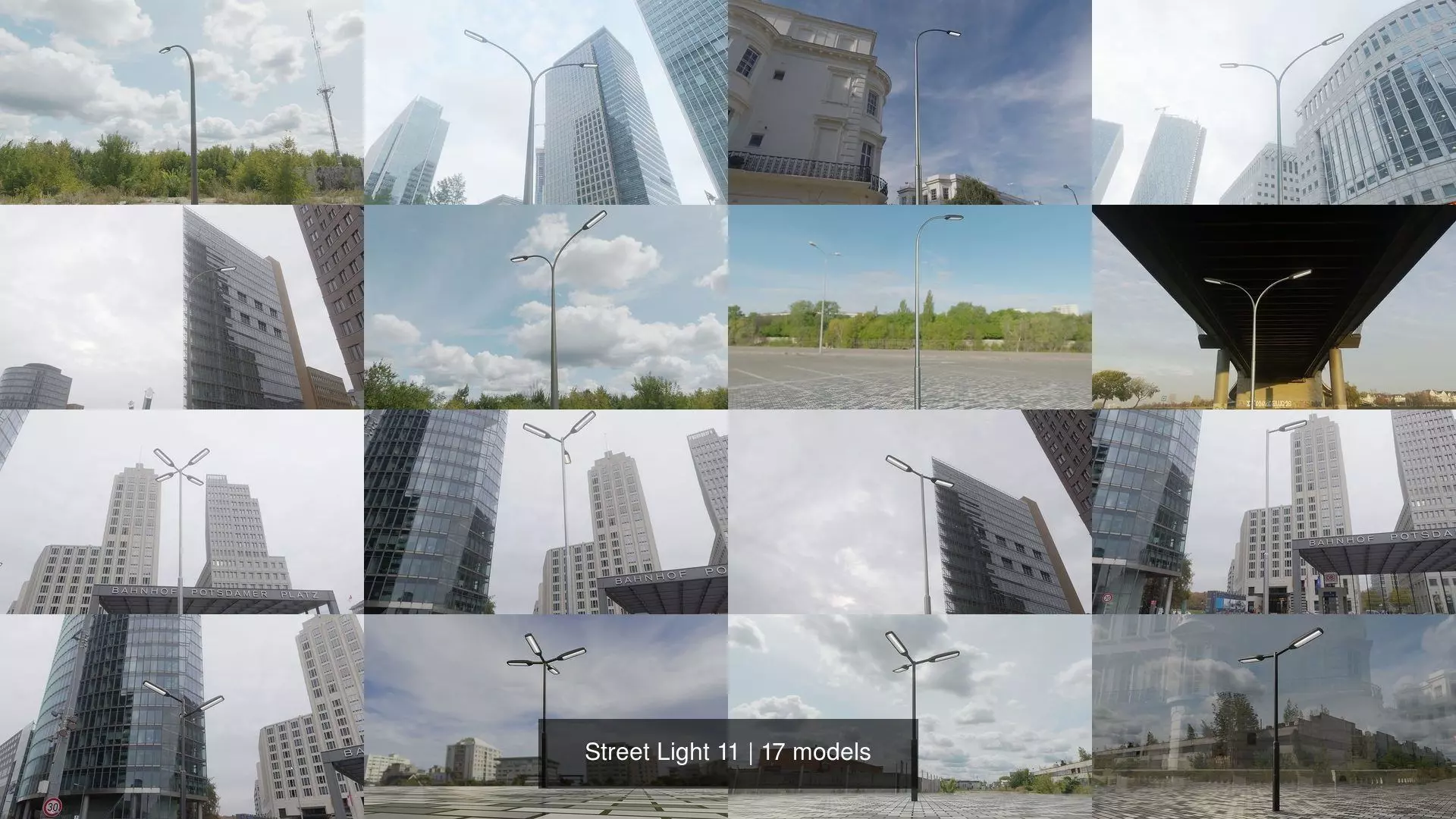 Street Light 11 3D Model Collection_0