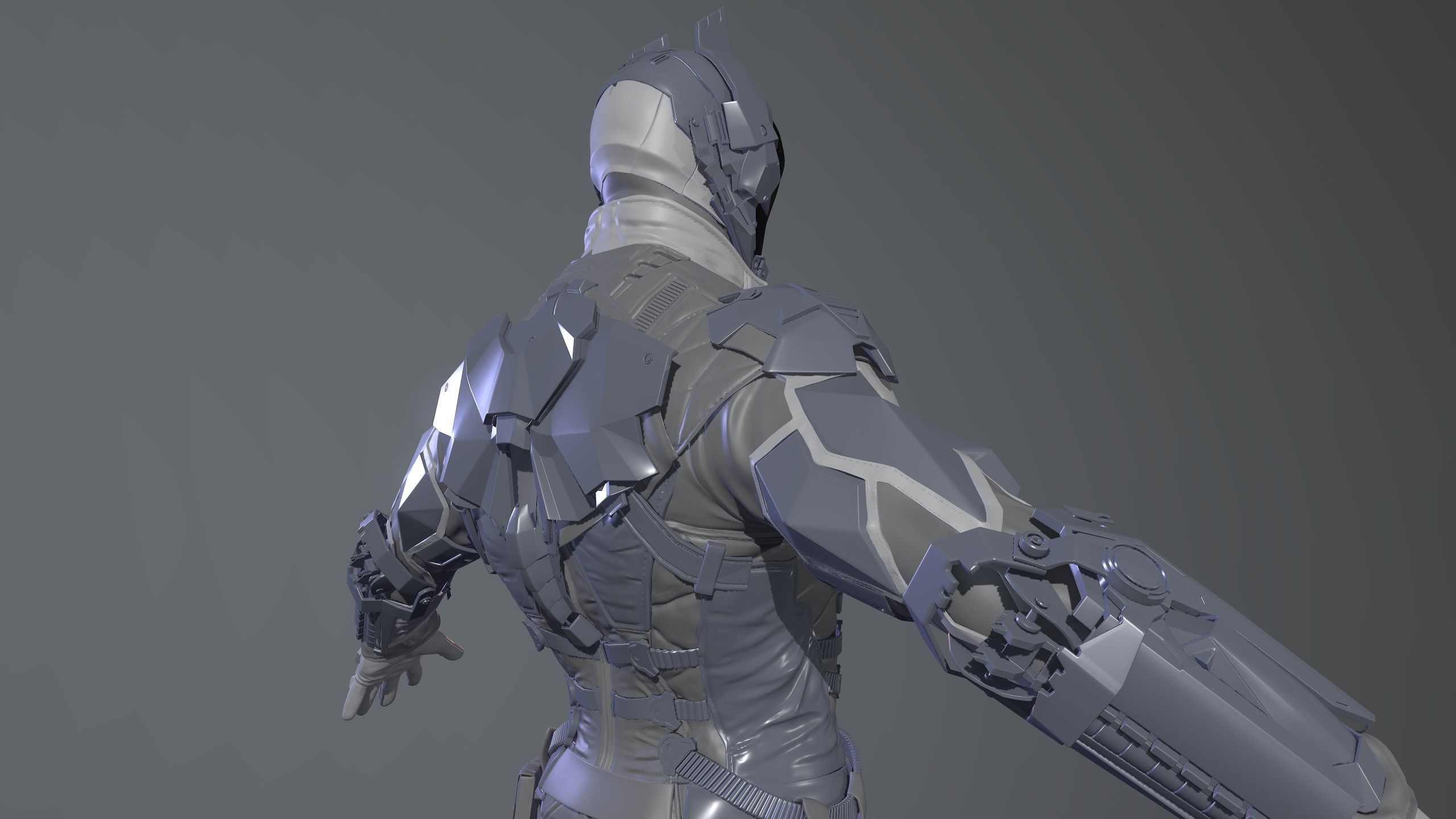 Character Batman Arkham Knight High poly 3D model_5