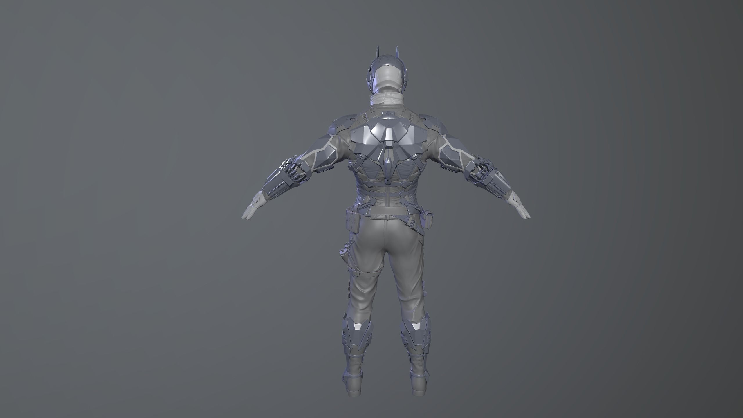 Character Batman Arkham Knight High poly 3D model_3