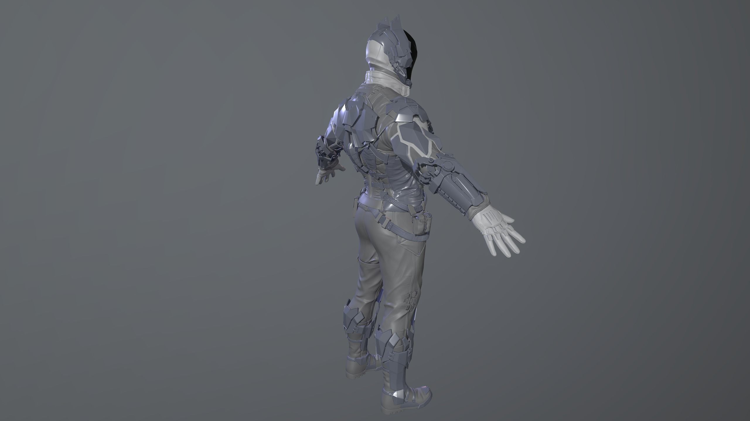 Character Batman Arkham Knight High poly 3D model_4