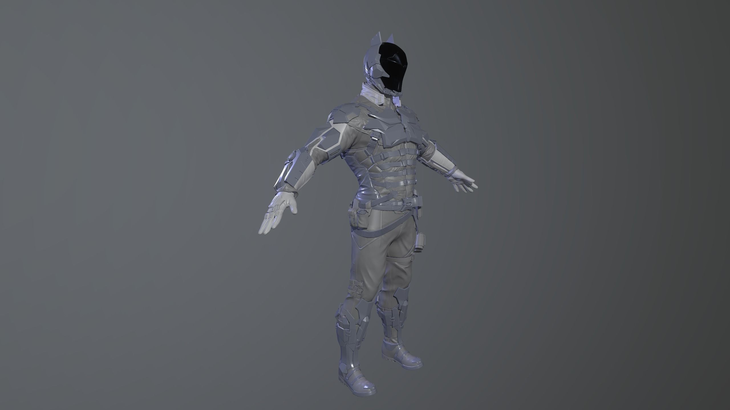 Character Batman Arkham Knight High poly 3D model_1