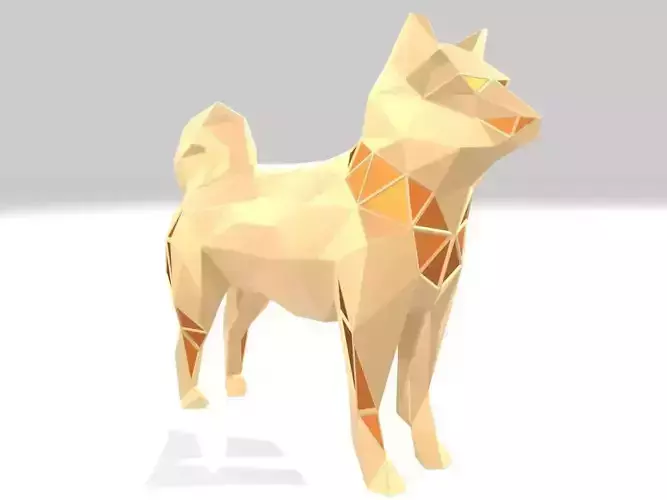 Polygonal Shiba Inu Parametric