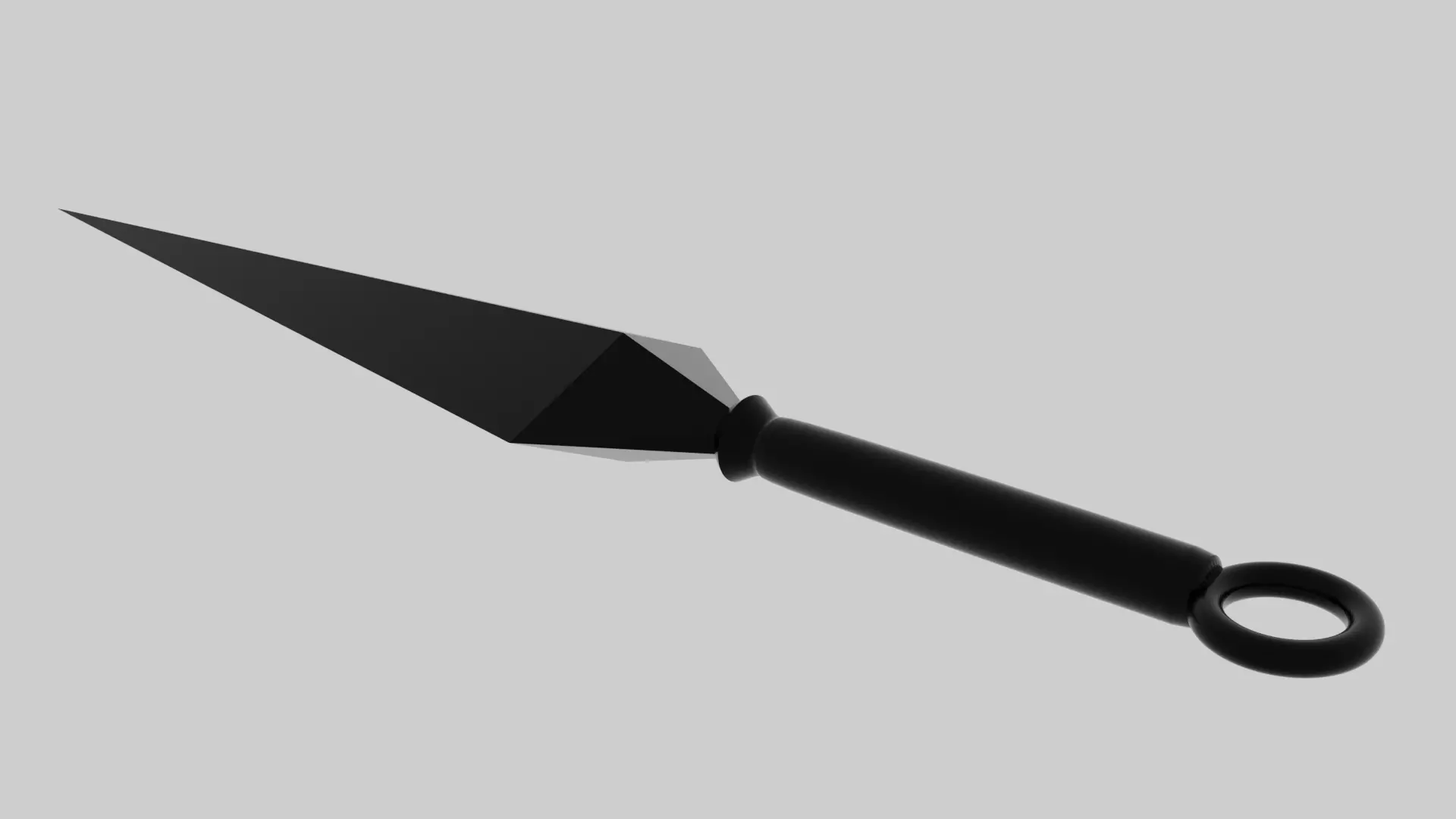 Kunai Japanese Ninja knife Free low-poly 3D model_0