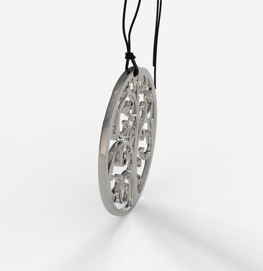 Tree Pendant 001 3D print model_19