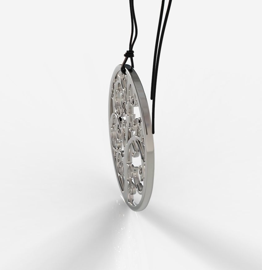 Tree Pendant 001 3D print model_13