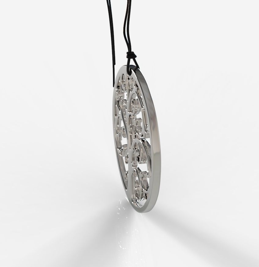 Tree Pendant 001 3D print model_18