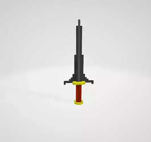 Sword pixelated