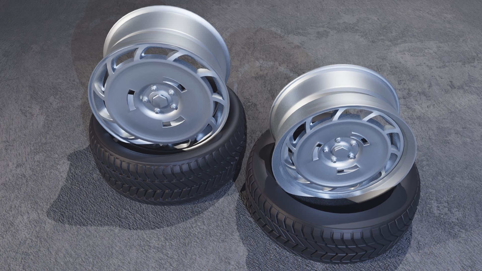 C11SP wheels Low-poly 3D model_5