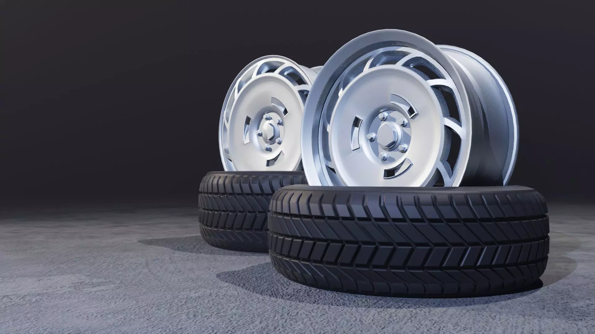 C11SP wheels Low-poly 3D model_0