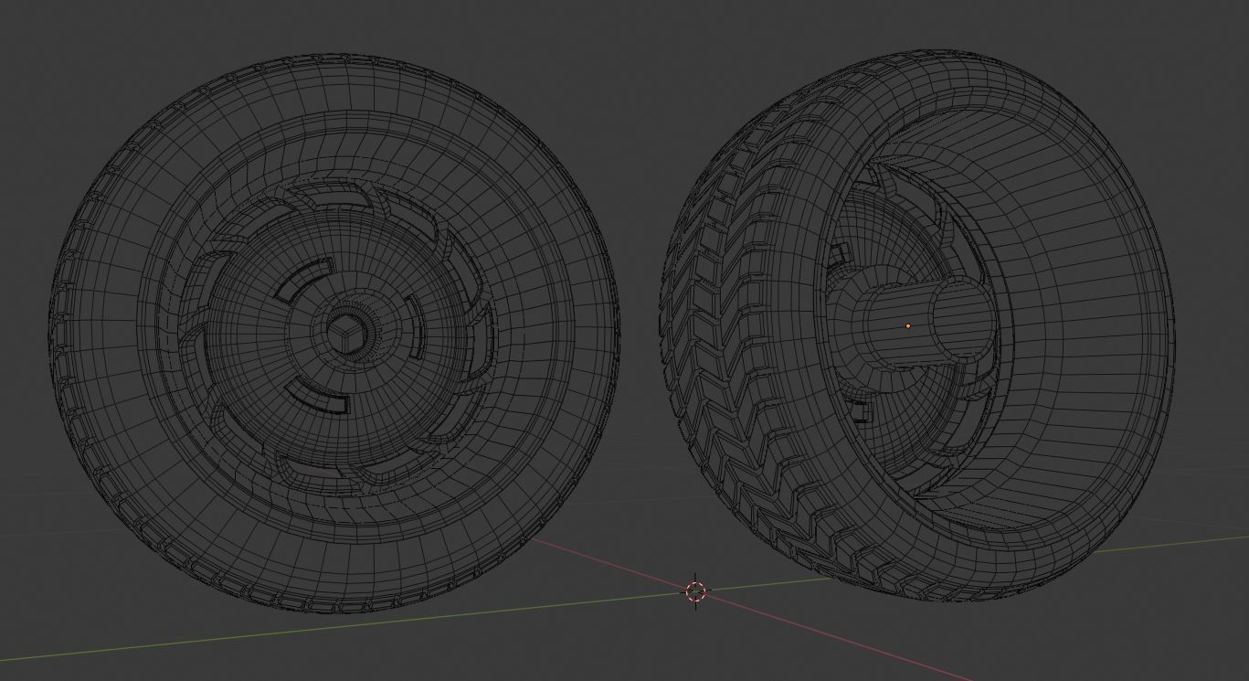 C11SP wheels Low-poly 3D model_11