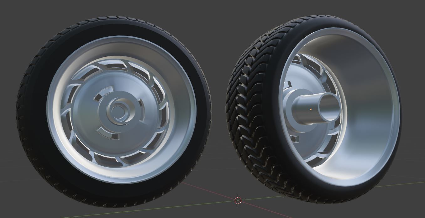 C11SP wheels Low-poly 3D model_9