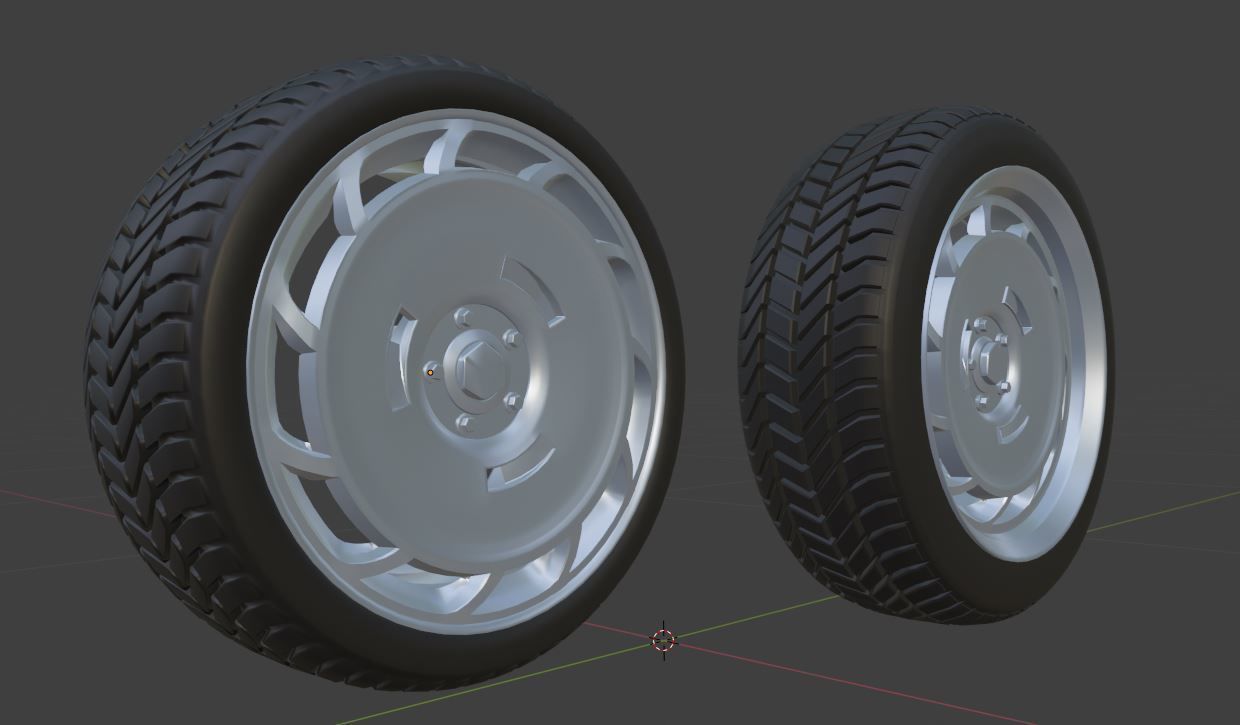 C11SP wheels Low-poly 3D model_6