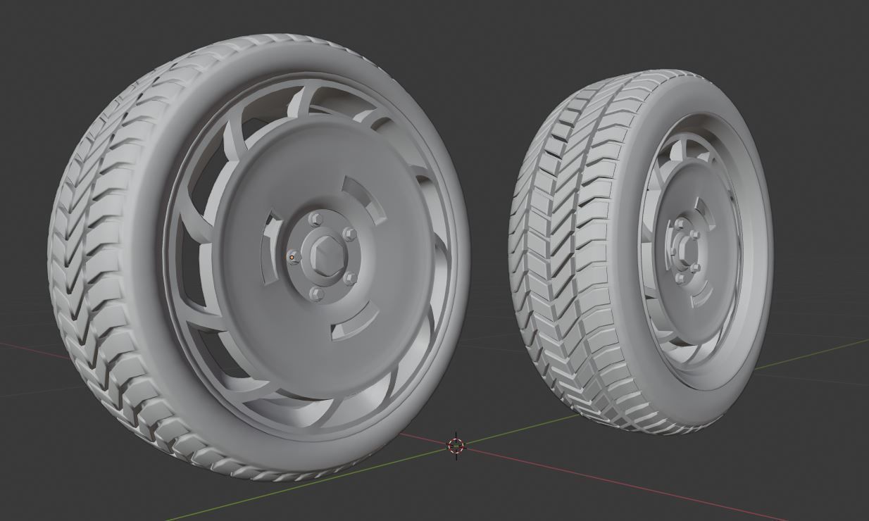 C11SP wheels Low-poly 3D model_7
