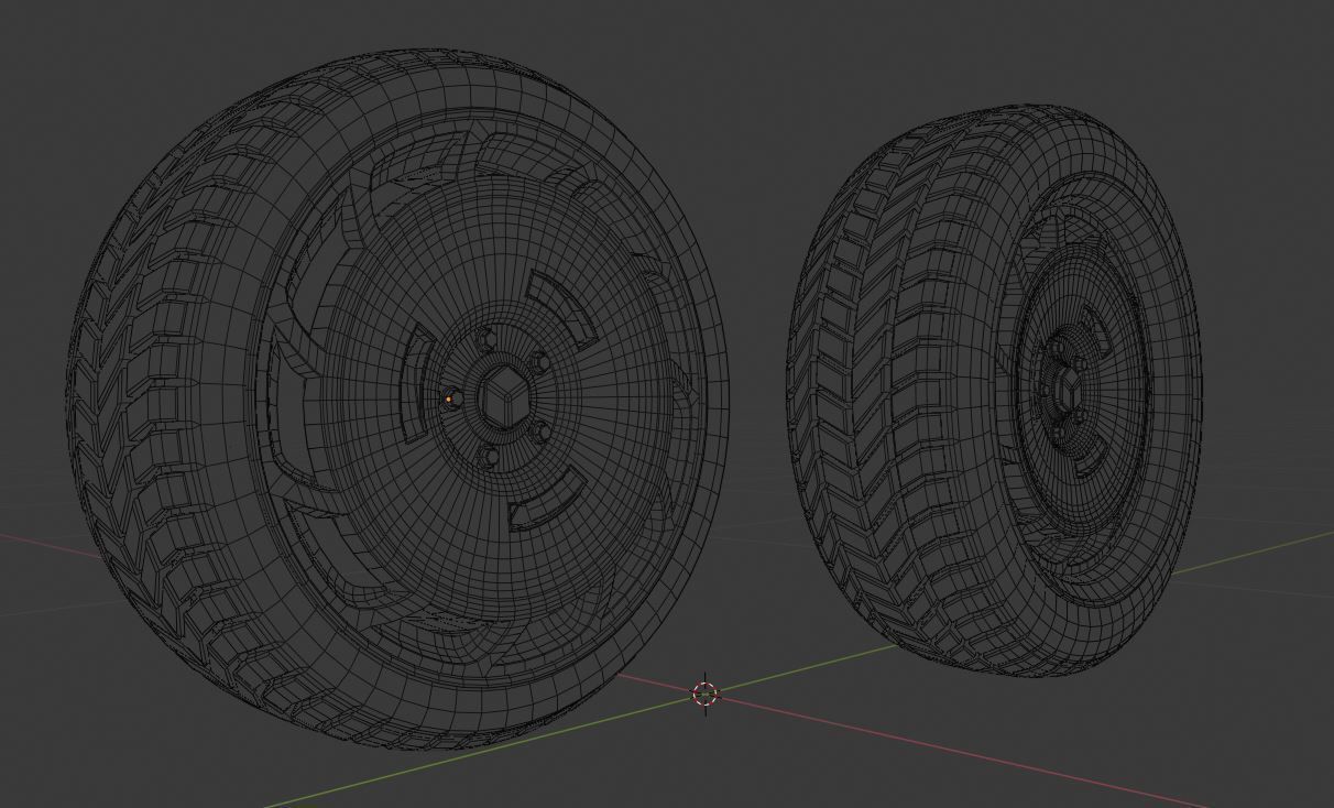C11SP wheels Low-poly 3D model_8