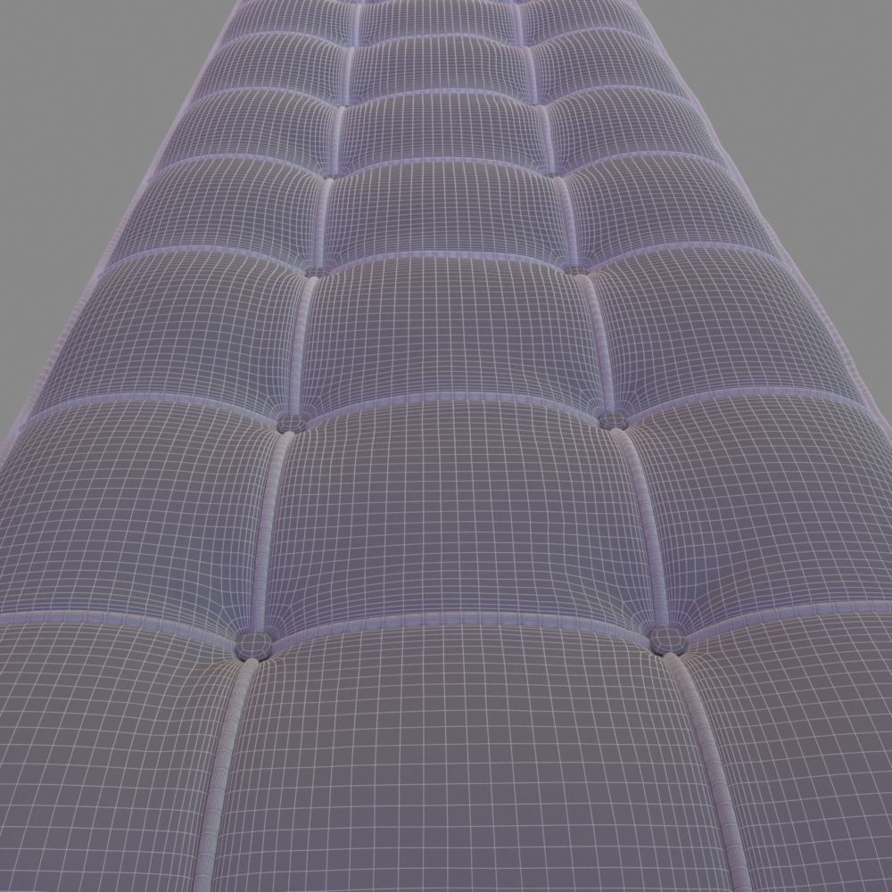 Barcelona Bench 3D model_5