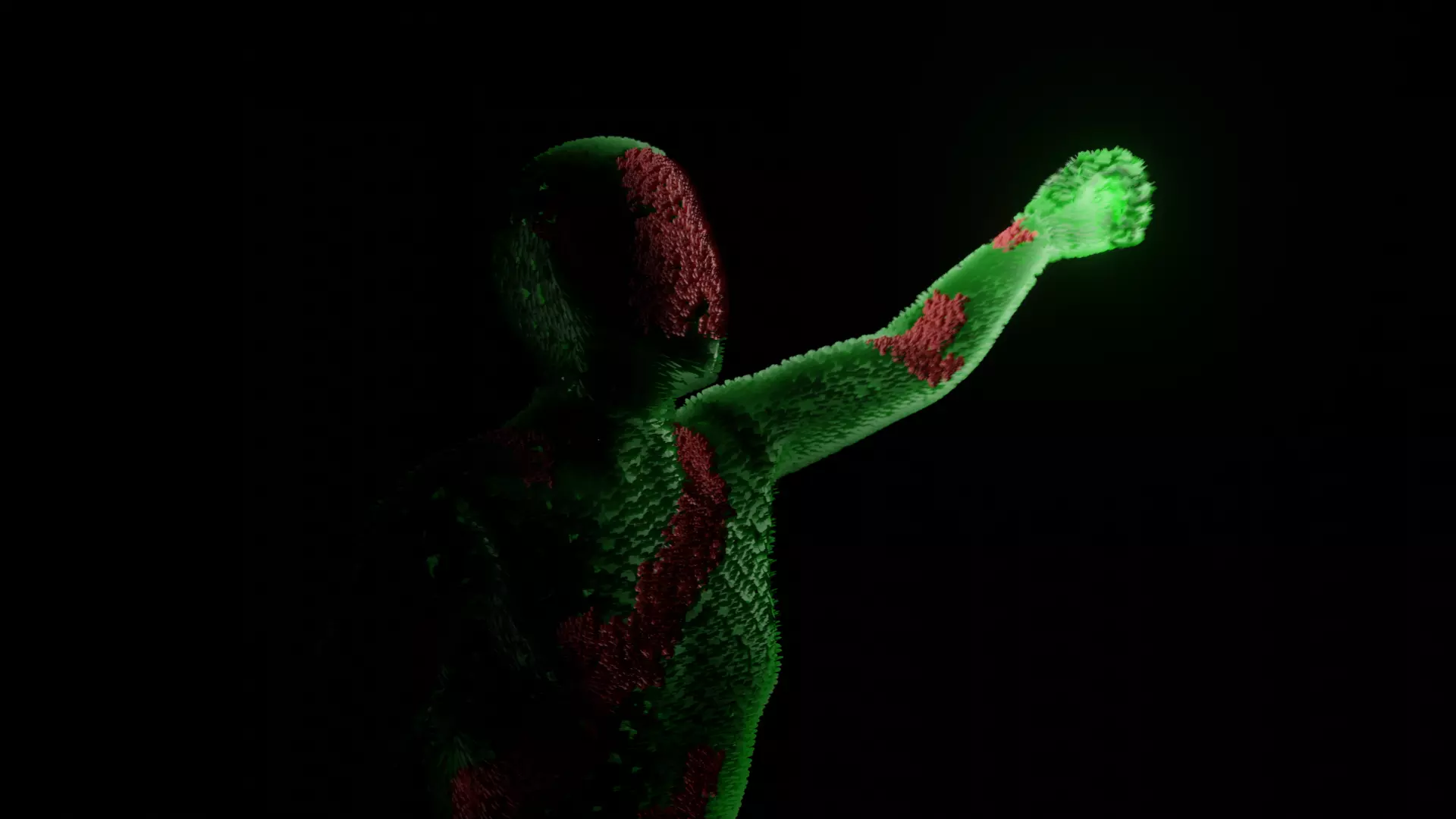 Abstract Flowerman 3D model_0