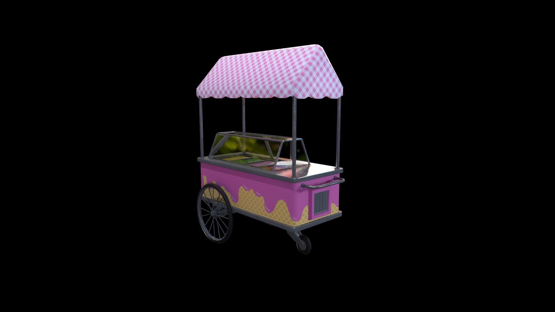 Ice cream Machine - Gest Low-poly 3D model_4