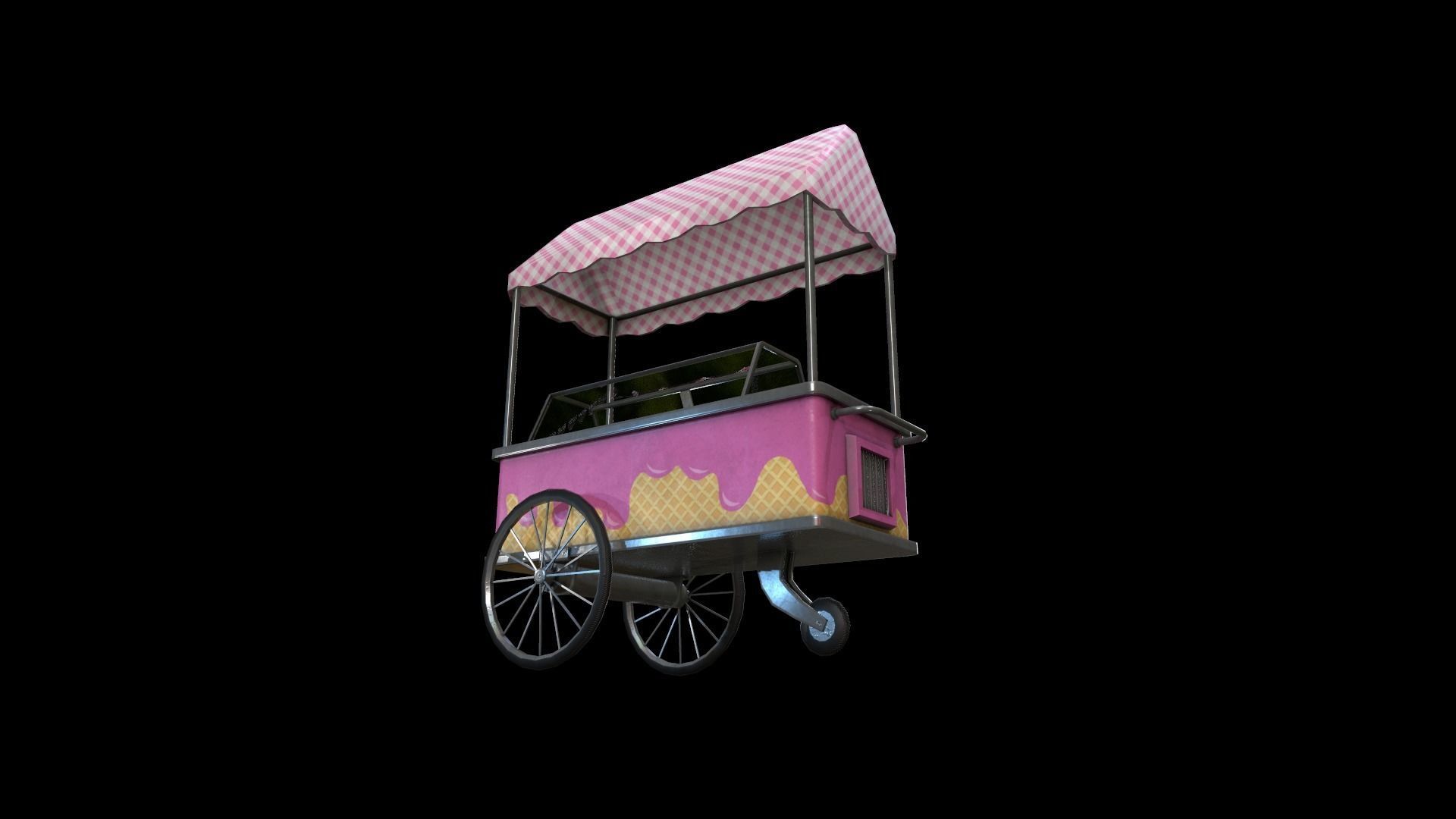 Ice cream Machine - Gest Low-poly 3D model_2