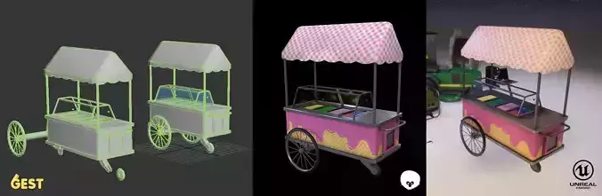 Ice cream Machine - Gest Low-poly 3D model