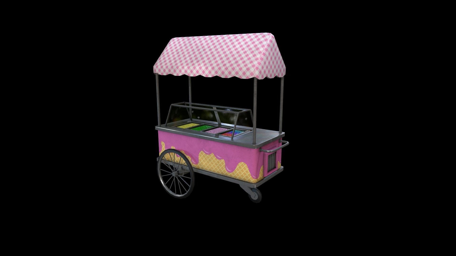Ice cream Machine - Gest Low-poly 3D model_1