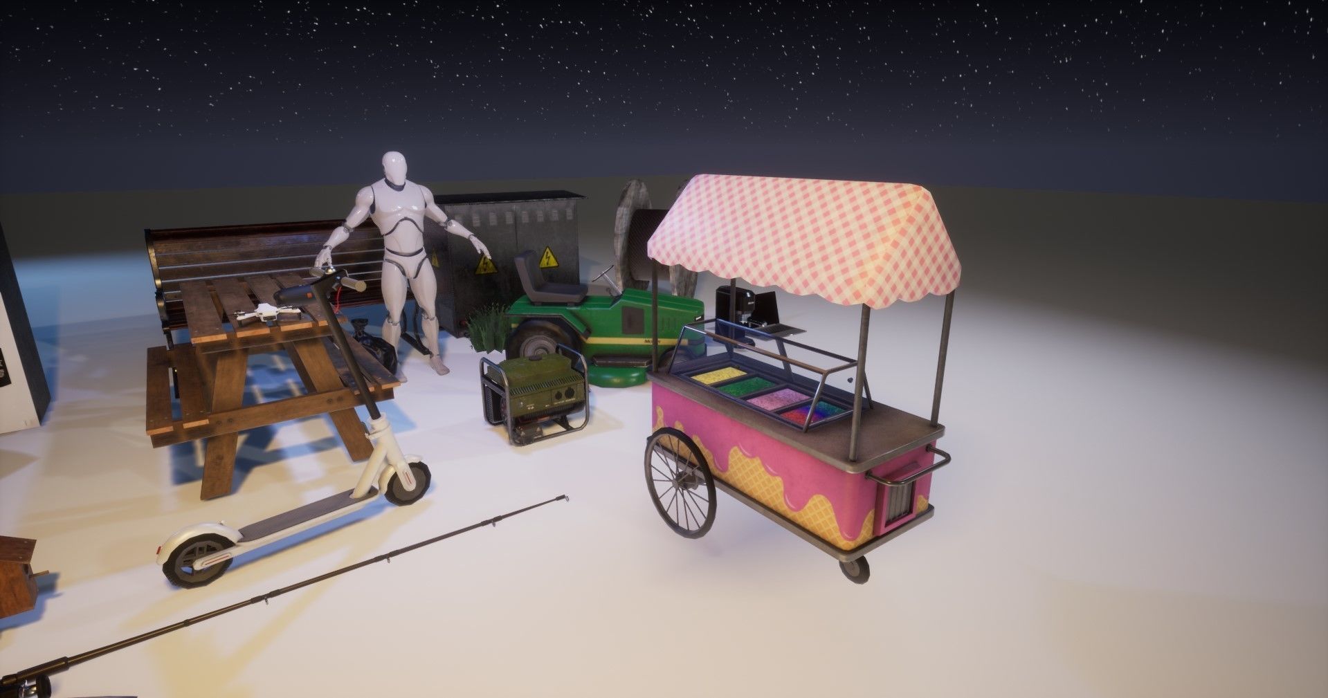 Ice cream Machine - Gest Low-poly 3D model_3