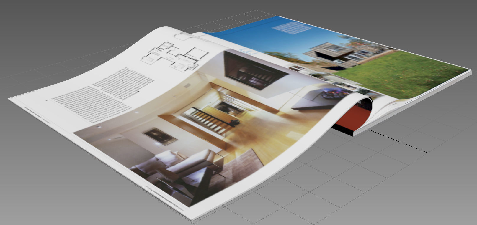 magazines magazine cover with woman 3D model_8