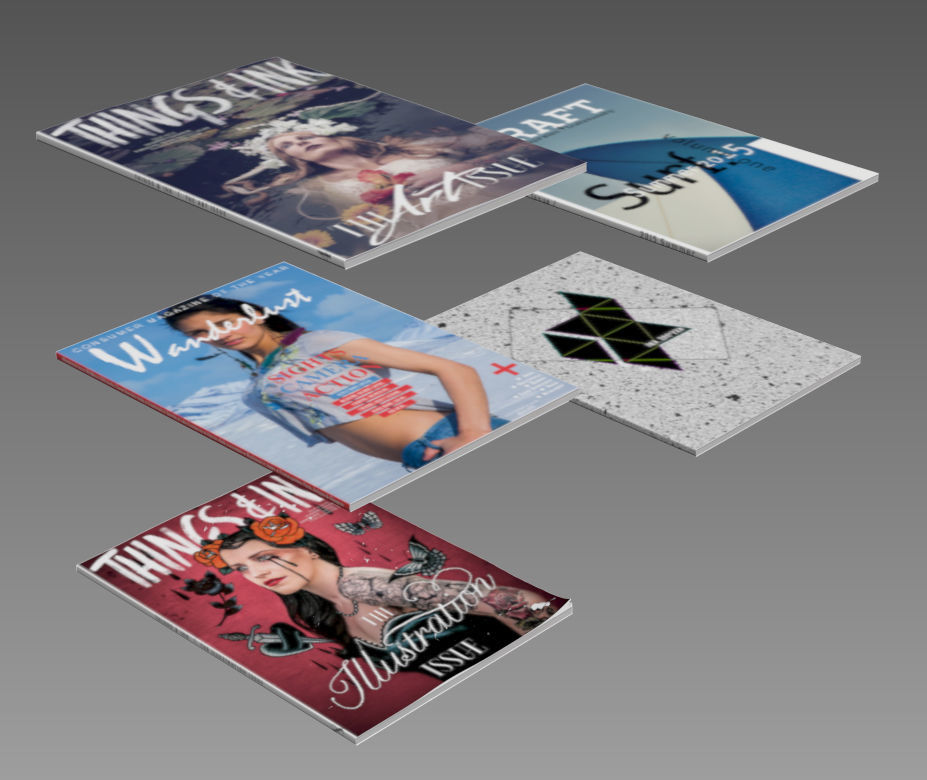 magazines magazine cover with woman 3D model_4
