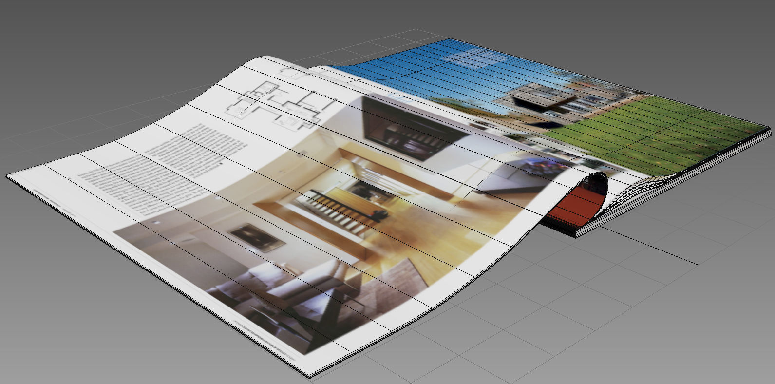 magazines magazine cover with woman 3D model_7