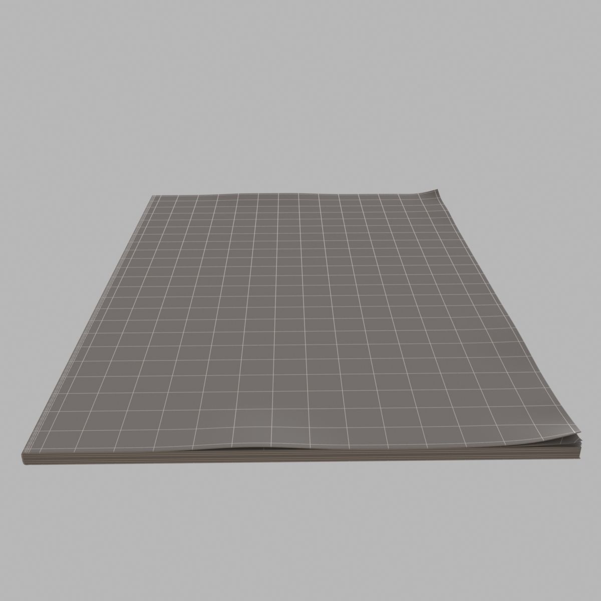 magazines magazine cover with woman 3D model_1