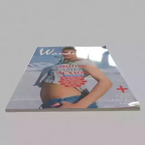 magazines magazine cover with woman 3D model
