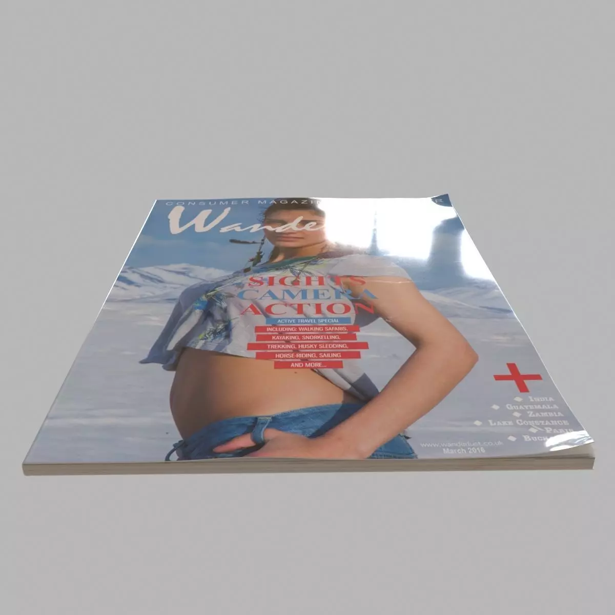magazines magazine cover with woman 3D model_0