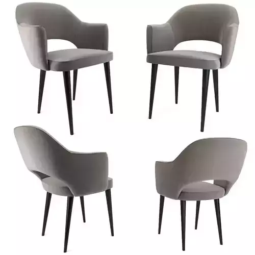 Eero Saarinen Executive Armchairs Metal Leg 3D model
