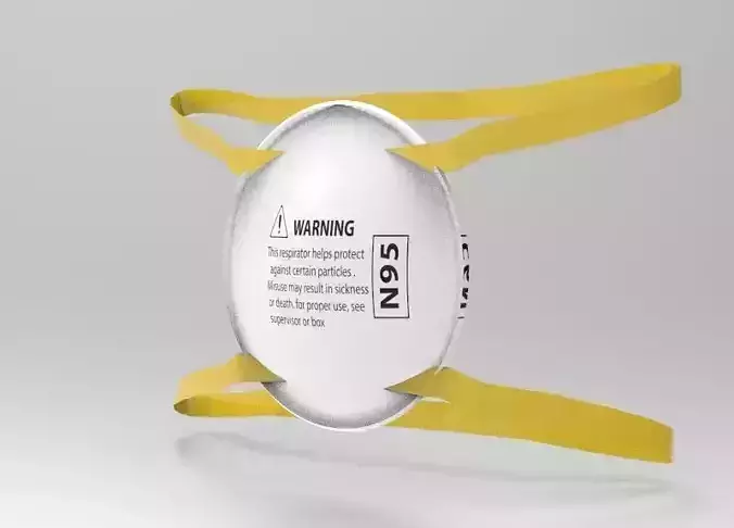 N95 Face-Mask ready to use model with official design