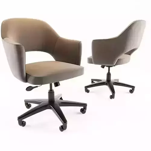 Eero Saarinen Executive Swivel Armchairs 3D model