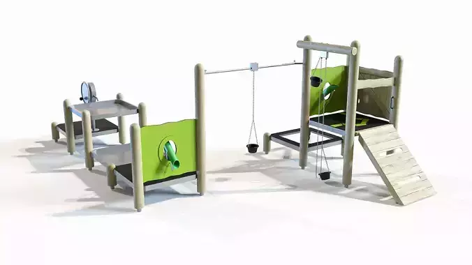 Playground Construction site sandbox Vedra 3D model
