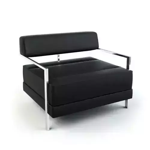 detailed black armchair - armchair 99 am112
