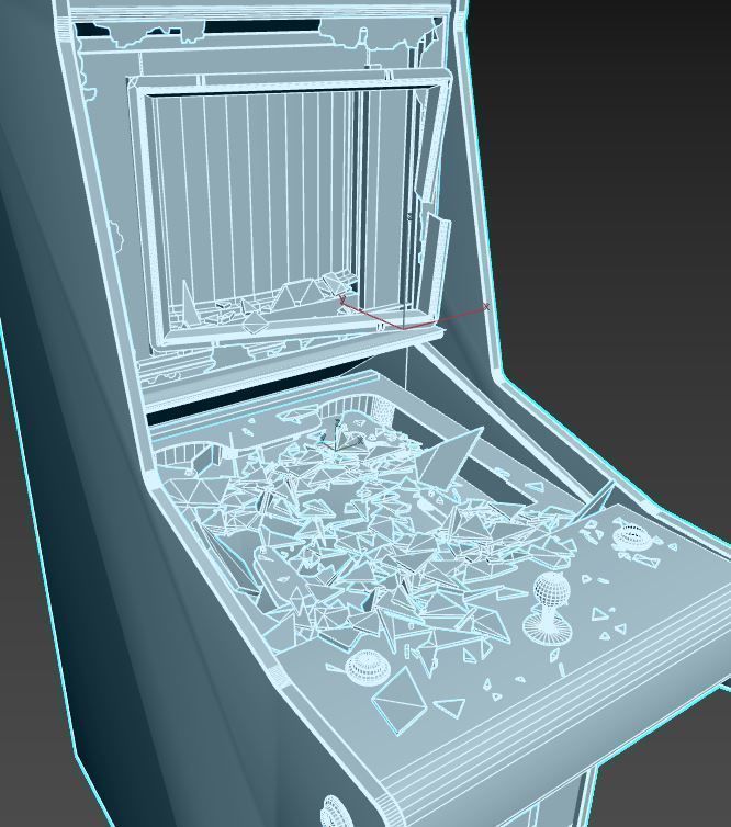 Old Arcade Machine 3D model_16